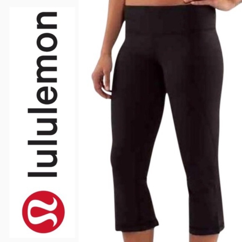 Lululemon Black Flare Crops